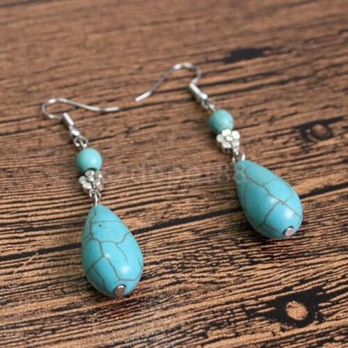 Fashion Vintage Retro Boho Earrings Ethnic Earrings Water Drop Pendant Earrings