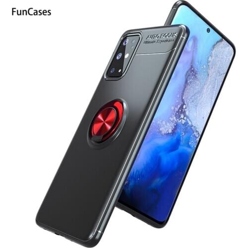 Invisible Ring Buckle Soft TPU Shell For carcaso Samsung A31 Aksesuar Cases Unicorn Coverage sFor Samsung Galaxy A31 Phone Cover