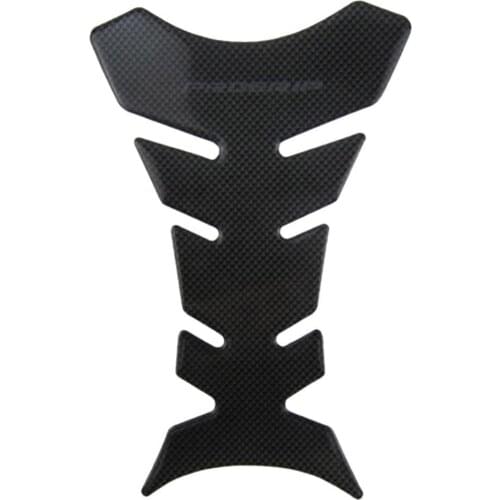 Motorcycle Stickers Carbon Fiber Fish Bone Shape Fuel Oil Tank Pad Protector Sticker Emblems Decals