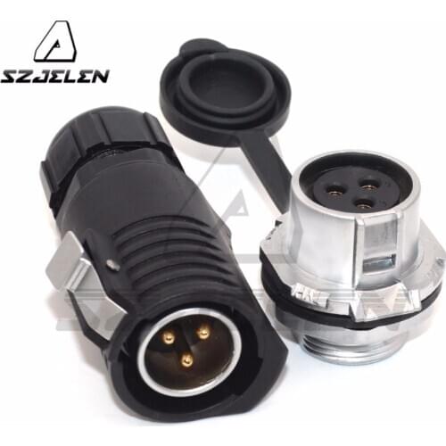 XHP20 series, 3pin Outdoor Waterproof Connector Plug and socket, Aviation connector , IP67 Fit RV Solar Port