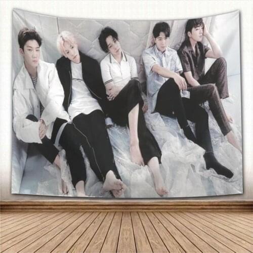 Kpop WINNER Tapestry Wall Hanging Tapestries Farmhouse Home Party Wall Cover Decor College Dorm Wall Carpet New Arrival
