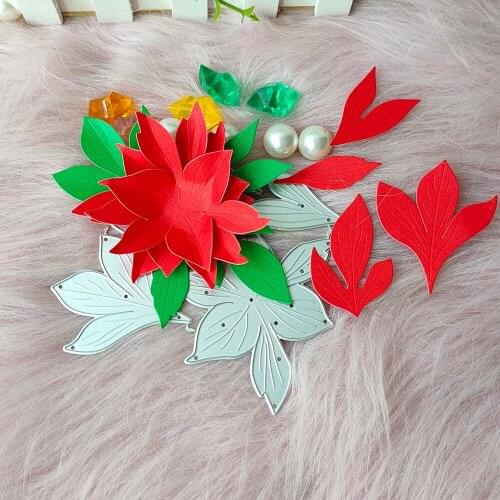 New Flower Leaf metal cutting die mould scrapbook decoration embossed photo album decoration card making DIY handicrafts
