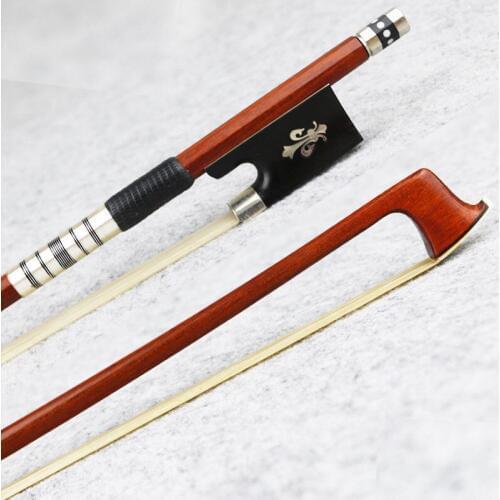 New 3/4 Size Pernambuco Violin Bow,Fast response,Natural Mongolia Horsehair