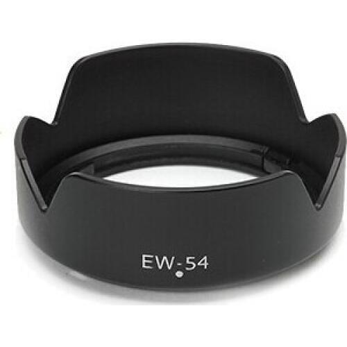 Wholesale 10pcs EW-54 EW54 Lens Hood For Canon EOS M EF-M 18-55mm F/3.5-5.6 IS STM 52mm flower camera Lens hood free shipping