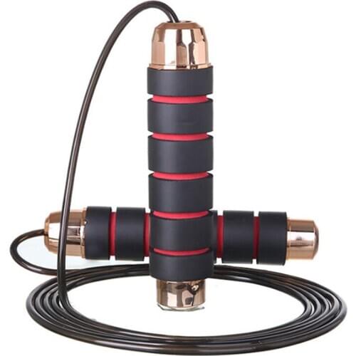 Wholesale Fitness Heavy Weighted Pvc Speed Skipping With Bearing In Handle Black Custom Jump Ropes