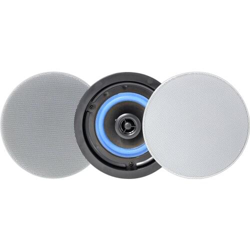 Herdio 4” 160 Watts 2 Way Ceiling Speakers System Wall Mount Speaker For Bathroom, Home,Kitchen,Living Room,Office