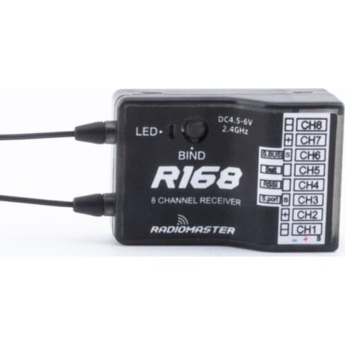 Radiomaster 2.4G R86 R86C R81 8CH D8 R161 R168 16CH D16 Mini Nano Receiver for TX16S T18 Frsky X9D X-lite Radio Transmitters
