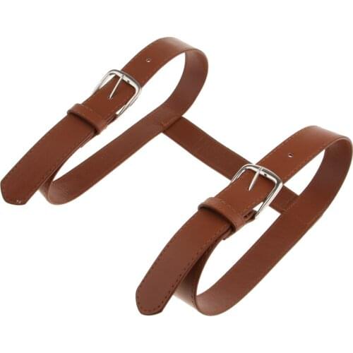 Adjustable Heavy Duty Leather Carrying Strap H Shape for Picnic Rug Mat Blanket