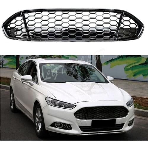 Car Front Upper Honeycomb Grilles Vent Grille For Ford Fusion Mondeo 2013-2016