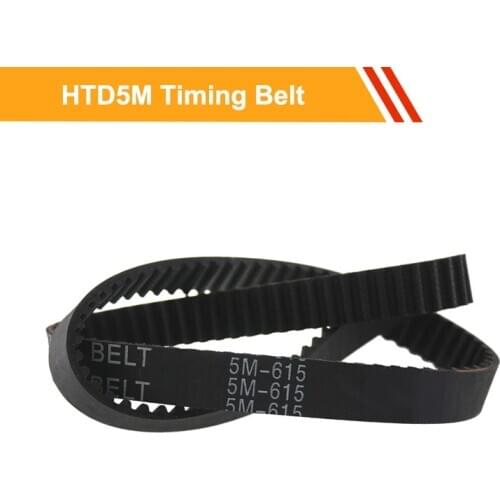 HTD5M Closed loop Rubber Drive Belt 575/580/585/590/620/625mm Timing Belt 10/15/20/25mm Belt Width Toothed Belt