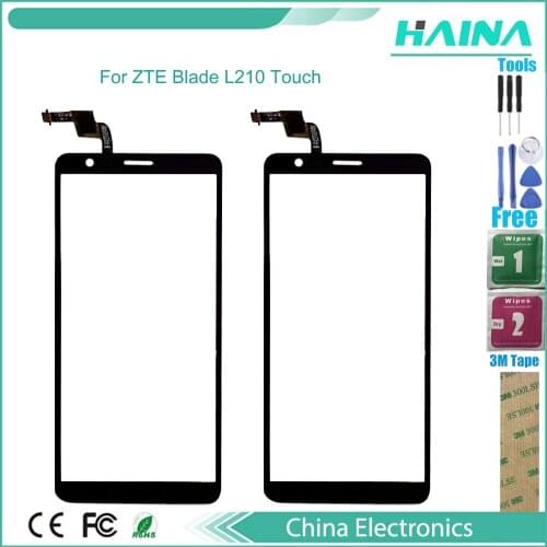 Touch Screen For ZTE Blade L210 Touch Screen Glass Digitizer Panel Touchscreen Lens Sensor