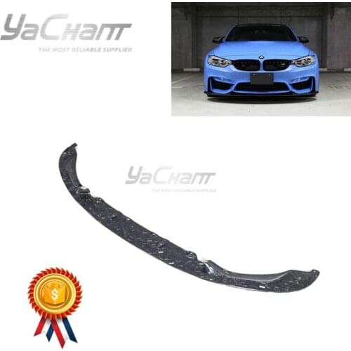 Carbon Fiber Forged Carbon Weave Front Lip Fit For 2014-2017 BMW F80 M3 F82 F83 M4 3DD Style Front Lip