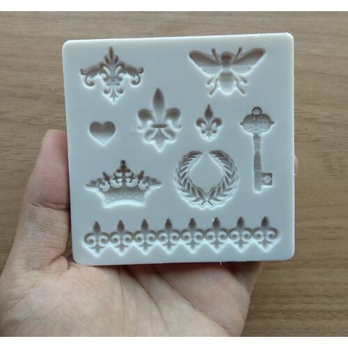 Key / Crown / Butterfly Silicone Cake Mold, Cake Decoration Tools, Chocolate Mold, Kitchen Accessories SQ17188
