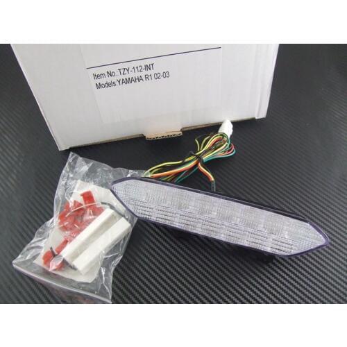 Led Motorcycle Rear Tail Light Brake Turn Signal Integrated For YAMAHA R1 2002-2003