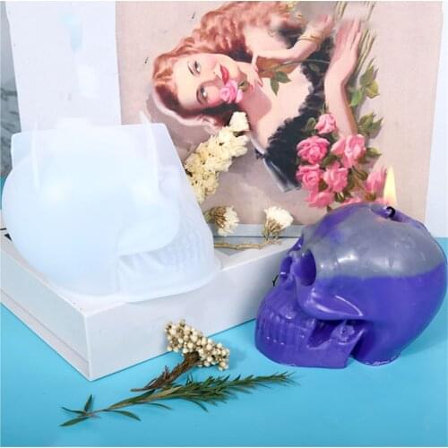 Horror Halloween Candle Mold Skull Silicone molds Resin mold Resin mold silicone Soap mold Halloween molds Moldes de silicona