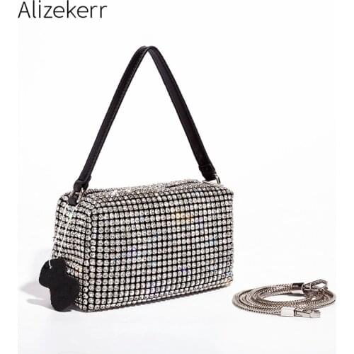 Diamonds Evening Handbags For Women 2020 New Korean Luxury Designer Shiny Rhinestone Small Clutch Purse Ladies Sac Femme Fashion