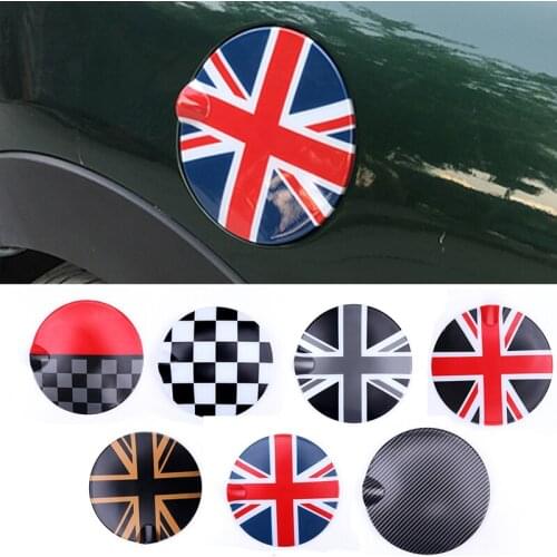 1pc Gas Fuel Tank Cap ABS Plastic Protected Union Jack Style Fuel tank Covers For Mini Cooper S F55 F56 Car Styling Accessories