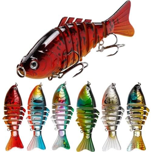 1pcs Fishing Lure 15g 10cm 7 Knots Fish Lure Bionic Bait Artificial Rigid Bait Minnow Wobblers Perch Fishing Accessories Tackle