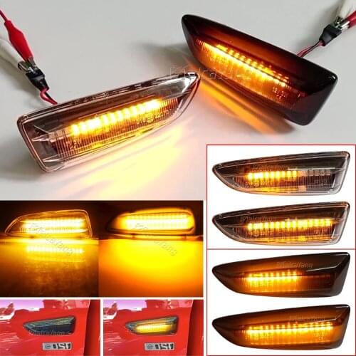 2PCS Dynamic Turn Signal Side Marker Light Sequential Blinker Light For Opel Astra J Astra J K Zafira C Insignia B Grandland X