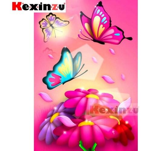 5d diamond painting full Square/Round diamond embroidery-Red butterfly-rhinestone DIY mosaic Cross Stitch 3D Home Decor Y4602