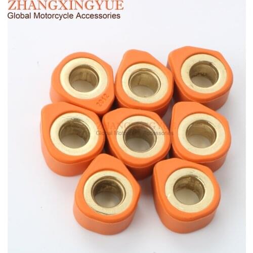 8PC Racing Quality Roller Weights 20x12mm 15.5g for ITALJET Jupiter125 Millennium 125 150 Jet Set 150 4T