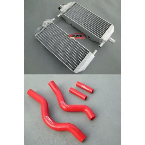 L&R Aluminum Radiator & Hose For Suzuki 2001-2008 RM250 RM 250 2001 2002 2003 2004 2005 2006 2007 2008
