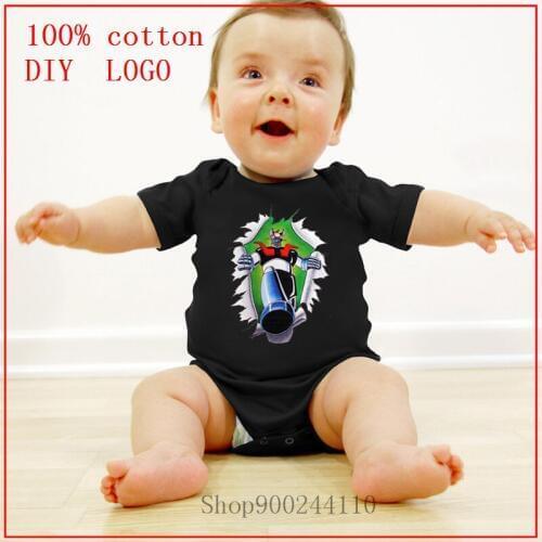 Mazinger Z Printed Bodysuits baby Newborn Baby Clothes Natural Cotton Rompers Playsuit Sunsuit Outfits Infant Boys Girls Summer