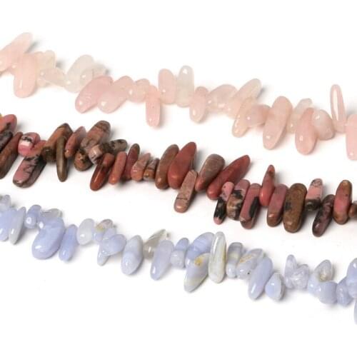 10-30mm Chips Beads Freeform Gravel In Beads,Natural Stone Fashion Beads for Jewelry DIY Bracelet Strand 15"