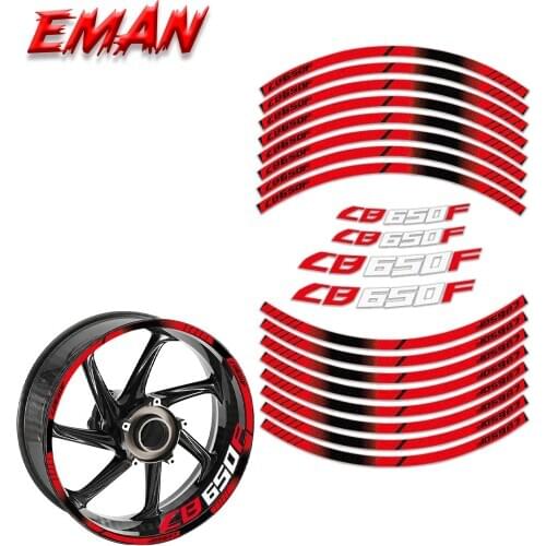 For Honda CB650F CB 650F CBR650F CBR 650F Motorcycle Wheel Modified Decal Wheel Waterproof Sticker Decorative Decals Reflective