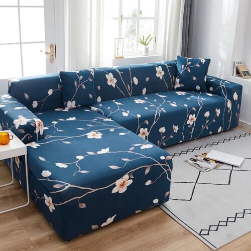 Elastic Sofa Cover For Living Room Sofa Chaise Chair Covers Stretch Couch Cover Corner L-Shaped Sectional Slipcover 1/2/3/4 Seat