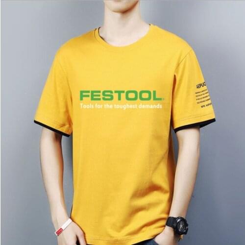 NEW Mens Short Sleeve race FESTOOL motorcycle T-shirt Summer casual male solid colour Fashion HipHop Harajuku Men Clothe