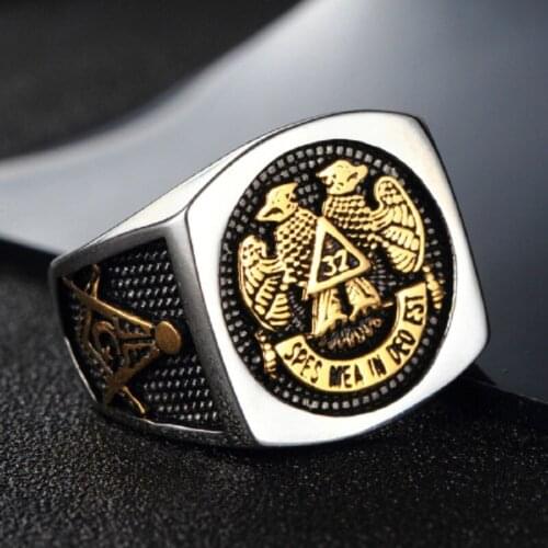 New stainless steel eagle ring men 's jewelry retro Fortune ring titanium steel gifts