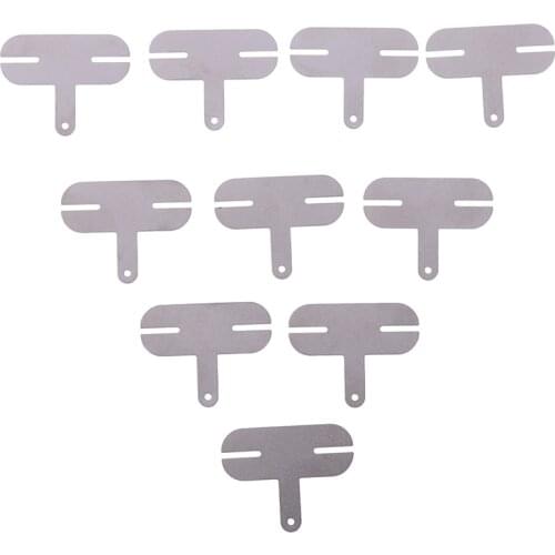 10pcs/Bag 18650 Power T Type Lithium Battery Nickel Sheet Nickel Plated Steel Sheet Spot Welding Nickel Film 25* 10 * 0.2(mm)