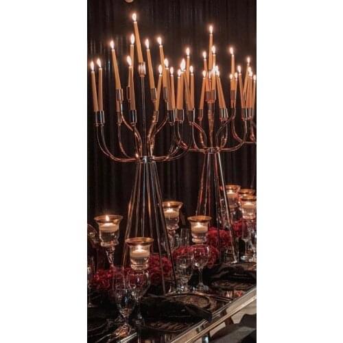 New large tall gold stand for wedding centerpiece senyu2589