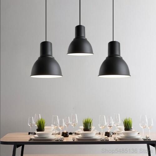 Nordic Industrial Style Dining Room Pendant Lights Creative Personality Cafe Bedroom Bar Counter Living Room Decorative Lighting