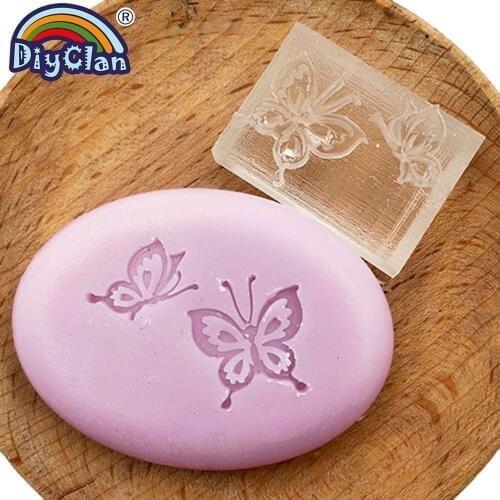 Handmade soap stamp mini diy butterfly natural soap resin stamp Acrylic crystal Transparent seal for soap Z0015HD