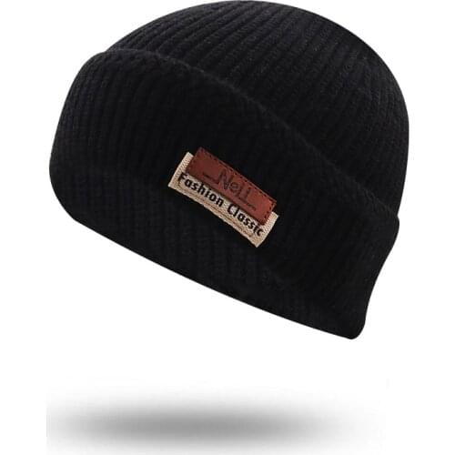 Wool Beanies Knitted Hat Mens Winter Hats For Women Skullies Brimless Cap Gorras Bonnet Sport Male Beanie Thick Winter Hat Cap