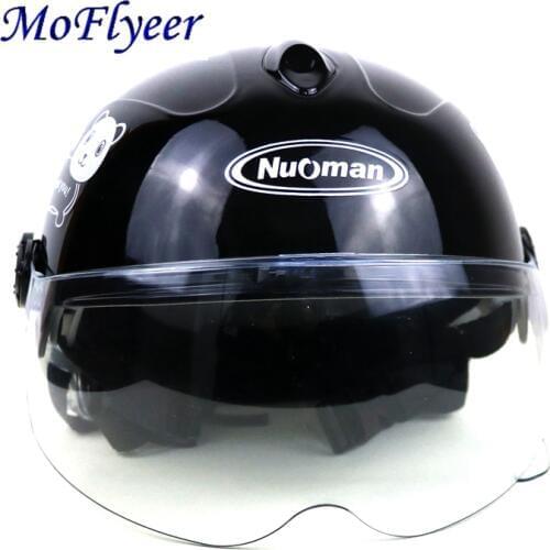 MoFlyeer Children Motorcycle Helmet Cartoon Kids Helmet For Motorcycle Open Face Helmet Casco Moto Capacete Retro Vintage Caps