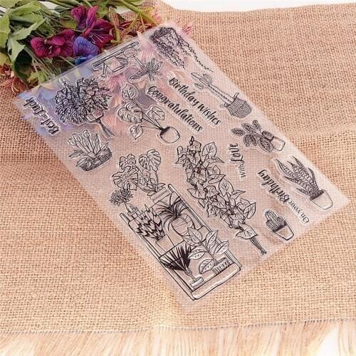 15*21CM Gardener Transparent Clear Stamps / Silicone Seals Roller Stamp for DIY scrapbooking photo album/Card Making