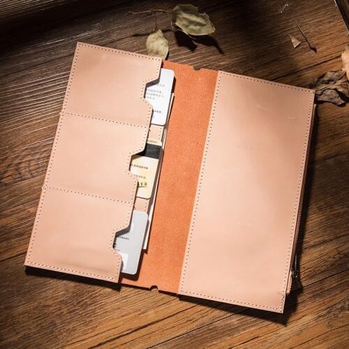 Yiwi Genuine Leather Travelers Notebook Dairy Card Bag Storage Bag For Midori Travelers Notebook Vintage Retro Accessories