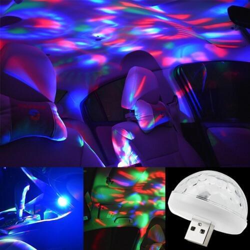 Led Ambient Light Car Interior Decoration Styling Accessories USB Lights Mini DJ Stage Effect Voice Control Party RGB Lamp