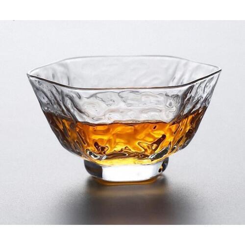 PINNY Heat Resistant Teacups Japanese Style Transparent Tea Cup High Quality Kung Fu Tea Sets Cup And Saucer