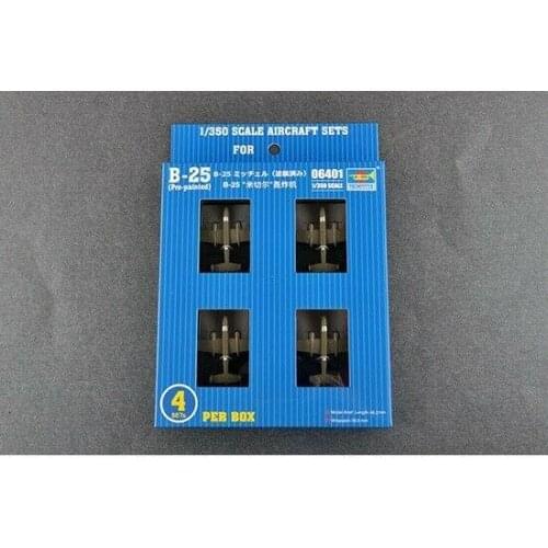 Trumpeter 1/350 scale North American B-25 Mitchell (4 Pre-painted kits)