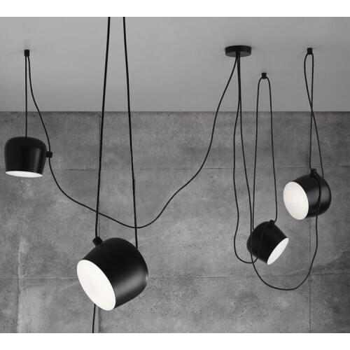 Iron Pulley modern Pendant Lights 3/5/7 heads nordic retro light American Vintage Industrial lamp Edison Pendant lamp fixtures