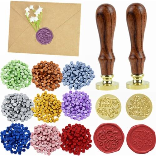 1/100pcs Colorful Sealing Wax Seal Beans Stamp Beads Vintage Envelope Craft Wedding Invitation Card Wax Seal Stamp Making Tools