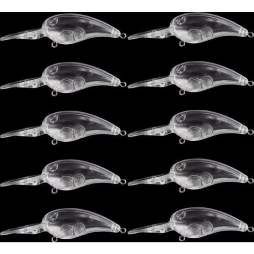 40Pcs 12.6g Unpainted Hard Crankbait Lures Fishing Minnow Isca Artificial Lures Crankbait Leurre De Bass Pike Pesca Tackle