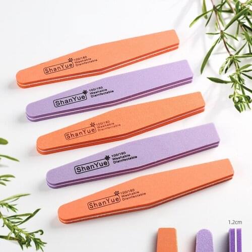 5 pcs Nail Art Files Manicure Practical Professional Stone Nail Buffer Cuticle Pusher