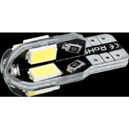 500pcs Wholesale T10 8 SMD 5630 LED Canbus NO Error Auto Wedge Light Bulb W5W 194 8SMD 5730 LED 8LED Car Parking Lamp 12V 500X