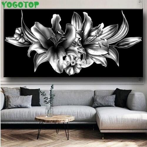 Diamond Painting Full square Black Lily Cross-Stitch,Diamond embroidery,3d,pictures of Rhinestone,mosaic,stickers,decor YY5290