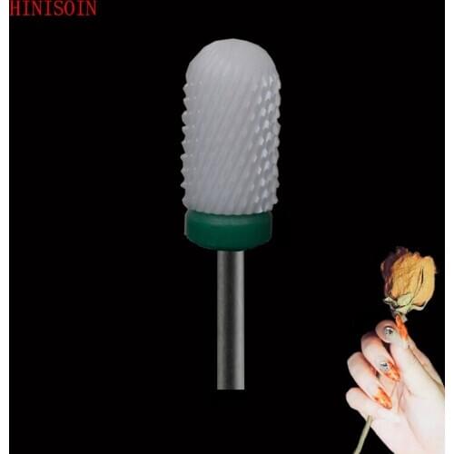 White Ceramic-10Pcs- Nail Drill Bit - Small Rounded Top Bit - (0061.066)